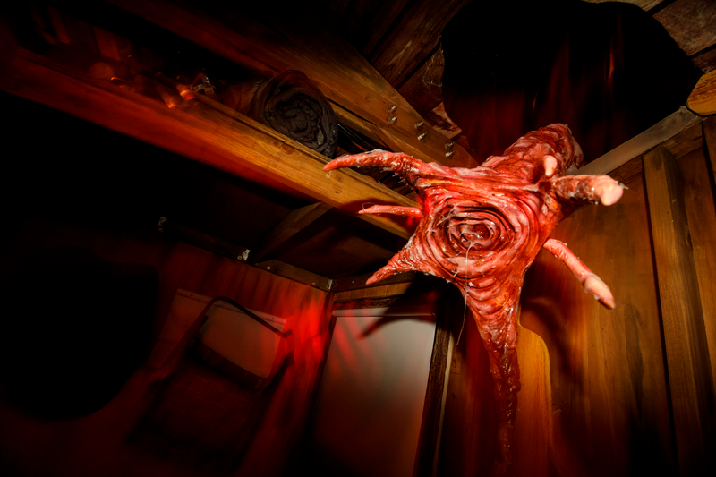 An intruder enters the Stranger Things cabin.